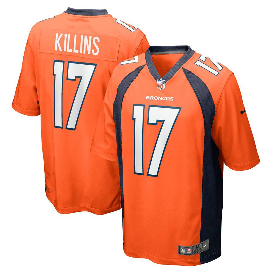 Men Denver Broncos 17 Adrian Killins Nike Orange Game NFL Jersey